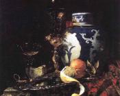 Still Life With A Late Ming Ginger Jar - 威廉·考尔夫